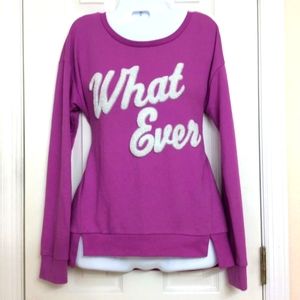 🎉- Juicy Couture sz M purple Whatever Sweatshirt